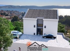 Wohnungen im Bau auf Čiovo am Meer